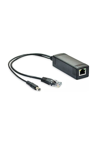 Aktif Poe Enjektör Kablo - Siyah Poe Splitter Poe Converter