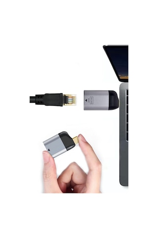 Type-c To Rj45 Gigabit Ethernet Lan Ağ Adaptörü İnternet Dönüştürücü Type-c To Ethernet Rj45