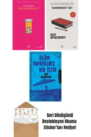 Melankolinin İlacı + Fahrenheit 451 70. Yıl Özel Baskısı + Ölüm Yapayalnız Bir İştir