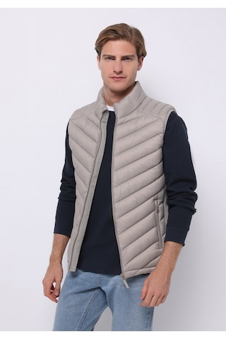 Colins Slim Fit Erkek Bej Yelek Cl1071238 Q1.v1 Lbg Light Beige