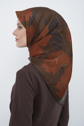 Armine Saf İpek Sura Eşarp-2026 İlkbahar-yaz- 950900d Kahverengi