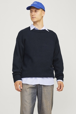 Jack & Jones Erkek Kazak 12215468 Koyu Lacıvert Koyu Lacıvert Koyu Lacivert