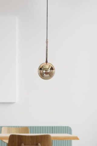Nova Tekli Krom-siyah Metal Gövde Beyaz Camlı Tasarım Lüx Sarkıt Avize - Gold - Bal