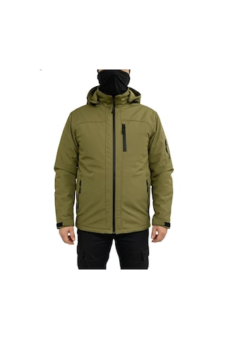 Mysia Outdoor Haki Soft Shell Mont İçi Polarlı Haki