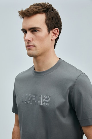 Lufian Thınk Modern Grafik T- Shirt Koyu Yeşil Koyu Yeşil 111020240100610 Koyu Yeşil