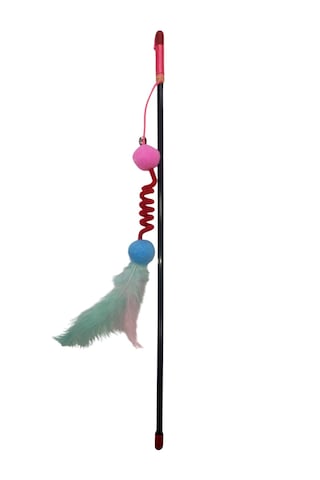 Catmozz Fırıldak Kedi Oyuncağı Oltası 45 Cm