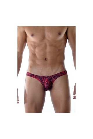 Terry Pau Don Moris Desenli Erkek Slip (Dm021806) Kırmızı - Siyah