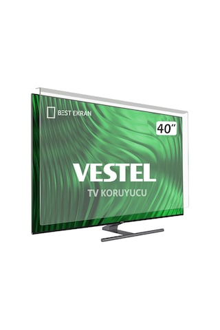 Vestel Uyumlu 40FD5050 TV EKRAN KORUYUCU - 40" inç Ekran Şeffaf
