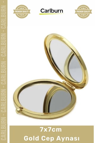 Cepaynası Promosyon Çelik Metal Hediyelik 7x7cm Sticker Uyumlu Kına Düğün Nikah Hediyesi Gold Cep A