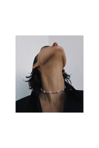 Éclat Collection Markiz Choker Kolye Bileklik Set Gümüş Gümüş