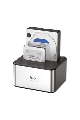 Juo Jhd32 Usb 3.0 Çift Yuvalı 2.5" Ve 3.5" İnç Sata Hdd Ssd Offline Clone Docking Station Klon Fonksiyonlu Disk İstasyonu