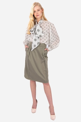 Kadın Lüks Kalem Etek Frn4000 Haki