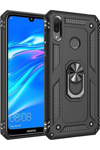 Huawei Y7 2019 Kilif Zirhli Standli Miknatisli Tank Kapak 392979198