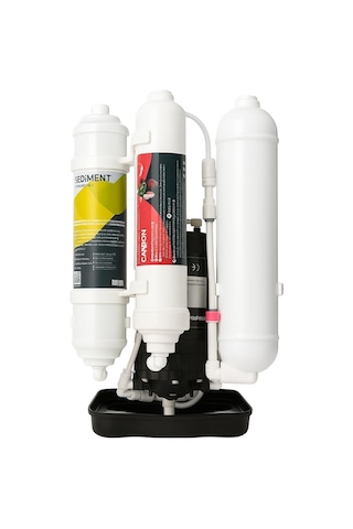 Perlotus Expres 5 Aşamalı Tezgah Altı Su Arıtma Cihazı Pompalı 60 Psı Basınç Düşürücülü 8 Litre