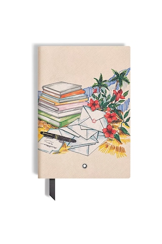 Montblanc The Summer Capsule Sartorial Deri Orta Boy Çizgili Deft Krem
