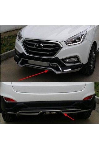 Hyundai İx35 Ön Arka Tampon Koruma Oem Stil Ledli 2009-2016