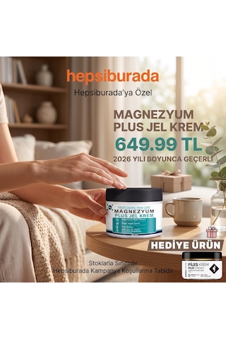 Magnezyum Plus Jel Krem 100 Ml + Piles Krem 100 Gr Hediyesiyle