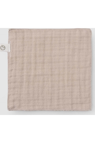 3' Lü Dört Katlı Müslin Ağız Bezi Seti Bej