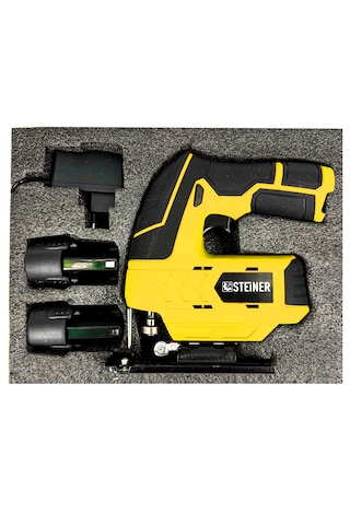 Steiner ST-12V 3.0AH S Li-ion Çift Akülü Şarjlı Dekupaj Testere Sarı