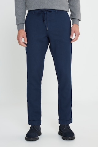 Ac&Co / Altınyıldız Classics Erkek Lacı Slim Fit Dar Kesim Beli Bağlamalı Esnek Pantolon Lacı Lacivert