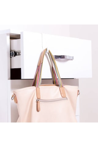 6 Lı Çekmece- Havlupan Askısı Çok Amaçlı Askı Seti Beyaz