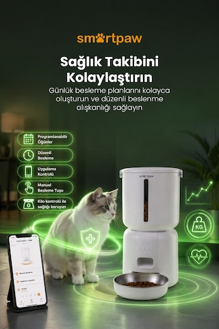 Fresh Feeder Akıllı Otomatik Mama Kabı Distribütör Garantili