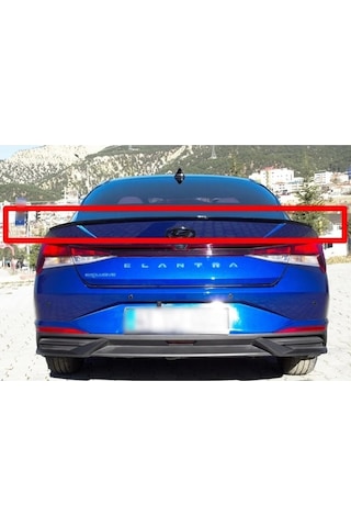 Hyundai Elantra 2021-2022 Uyumlu Piano Black Bagaj Üstü Spoiler