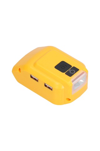Maiyame Dewalt 14v-22v Li-ıon Pil Çevirici: Usb 5v 2.1a Çift Port + 12v 2a Çıkış, Led Acil Işık, Kamp Ve Gece Yürüyüşleri İçin Dcb090