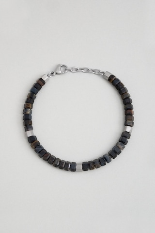 So Chic Jasper Taşlı 22 Cm Çelik Erkek Bileklik Çelik