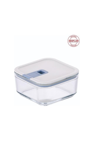 Neoflam Perfect Seal Kare Cam Saklama Kabı Bej 720 ML Bej