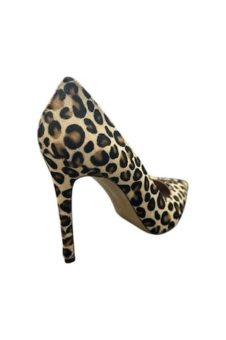Kemal Tanca 871 9261 Kadın Topuklu Stiletto Leopar