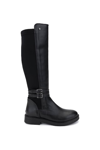 Tamer Tanca Kadın Vegan Siyah Casual Çizme 1065 39-6005 Bn Czm Sk24-25 Sıyah Cılt Siyah