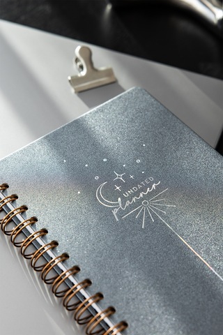 A5 Spiralli Süresiz Planlayıcı Ajanda - Füme Füme