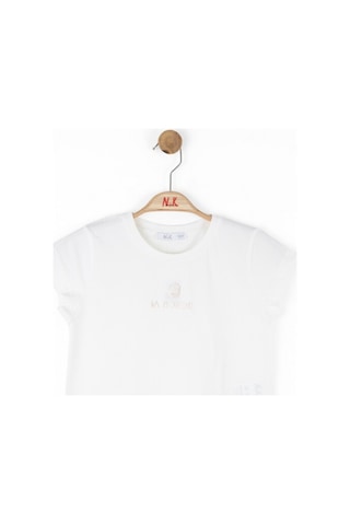 Xo Kids Kız Çocuk Tişort 8-14 Yaş 38302 Ekru