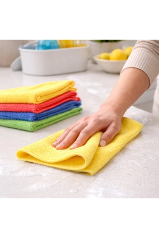 Lavanta 8pcs Mikrofiber Temizlik Bezi 5545