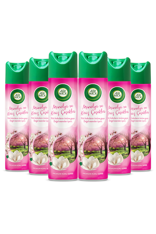 Air Wick Aerosol Manolya Ve Kiraz Çiçekleri 6 x 300 ML