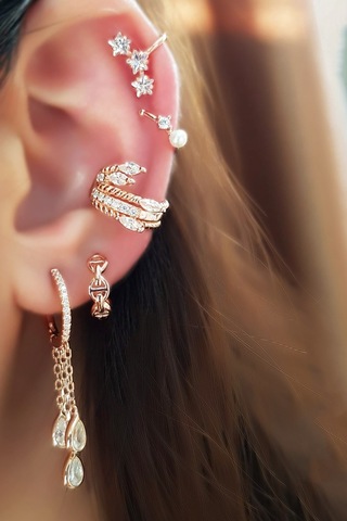 MorMajor Silver Tekli Ithal Minicik Figürlü Gümüş Küpe-5593