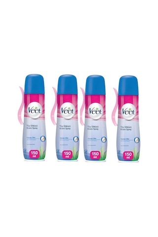 Veet Tüy Dökücü Sprey Krem Hassas Ciltler 150ML / 4 Adet