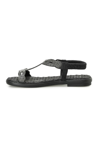 Polaris 327075.z Siyah Kadın Düz Sandalet 000000000102251488