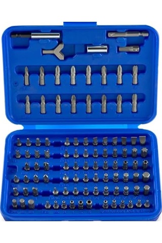Güvenlik Bit-set Krom-vanadyum-çelik 100 Parça