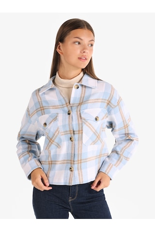 Colin's Colins Regular Fit Mavi Kadın Uzun Kol Gömlek Cl1066876 Mavi
