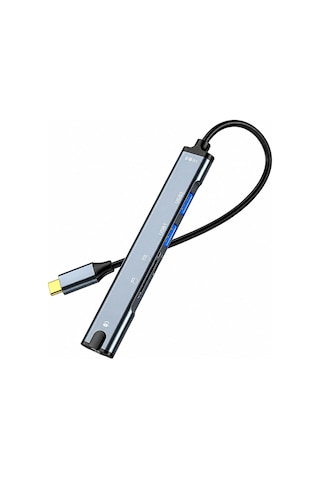 Type-c Çok Fonksiyonlu Hub Adaptör, Usb 2.0 Tf Sd Kart Okuyucu Ve 3.5mm Ses Girişli Otg Çevirici, Telefon Tablet Uyumlu, Klavye Mouse Usb Bellek İçin N806a