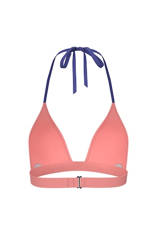 Calvin Klein Kadın Pembe Logo Detaylı Üçgen Bikini Üstü-13573 Pembe