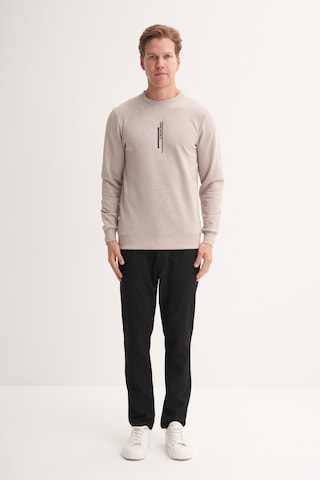 Cazador 54185 Erkek Bisiklet Yaka Sweatshirt Gri
