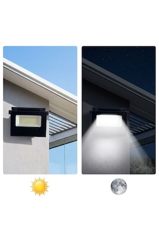 Güneş Enerjili Led Projektör Hareket Sensörlü Solar Aydınlatma Lamba 180 Lümen Su Toz Geçirmez