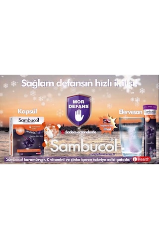 Sambucol Plus Kara Mürver Özütü 15 Kapsül