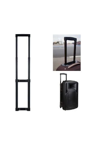 Homyl Bavul Teleskopik Saplı Şık Esnek Araba Bagaj Çekme Çubuğu Siyah Çok Renkli