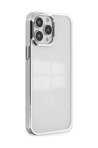 Apple iPhone Uyumlu 14 Pro Max Kılıf Element Silikon - Gümüş