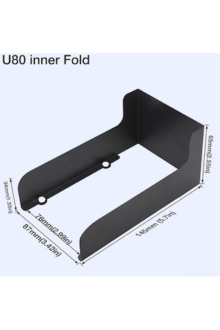Besthome1 Geçirmez Metal Kapı Zili Kapağı Seti, 2 Adet, 14.5x8.7x5.5 Cm, Siyah Siyah