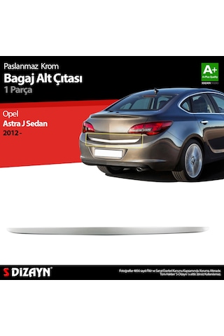 S-dizayn Opel Astra J Sd Krom Bagaj Alt Çıtası 2012-2020